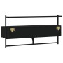 Mueble de TV de pared madera ingeniería negro 100,5x30x51 cm de vidaXL, Muebles TV - Ref: Foro24-833458, Precio: 38,42 €, Des...