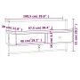 Schwarzer TV-Wandschrank aus Holzwerkstoff, 100,5 x 30 x 51 cm von vidaXL, TV-Möbel - Ref: Foro24-833458, Preis: 38,07 €, Rab...