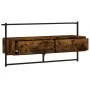Smoked oak wall TV cabinet 100.5x30x51 cm by vidaXL, TV Furniture - Ref: Foro24-833460, Price: 50,59 €, Discount: %