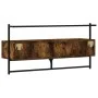 Smoked oak wall TV cabinet 100.5x30x51 cm by vidaXL, TV Furniture - Ref: Foro24-833460, Price: 50,59 €, Discount: %