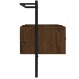 Mueble TV de pared madera ingeniería marrón roble 100,5x30x51cm de vidaXL, Muebles TV - Ref: Foro24-833462, Precio: 45,00 €