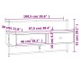Eichenbrauner TV-Wandschrank aus Holzwerkstoff, 100,5 x 30 x 51 cm von vidaXL, TV-Möbel - Ref: Foro24-833462, Preis: 45,04 €,...