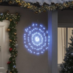 Luces de Navidad de estrellas 140 LED blanco frío 17 cm