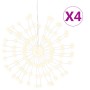 Stern-Weihnachtslichter 4 Stück 140 LED warmweiß 17 cm von vidaXL, Weihnachtsbeleuchtung - Ref: Foro24-356220, Preis: 35,25 €...