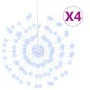 Star Christmas lights 4 pcs 140 LED cold white 17 cm by vidaXL, Christmas lights - Ref: Foro24-356222, Price: 21,91 €, Discou...