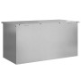 Caja de Almacenamiento Exterior Plateado 100 x 50.5 x 50 cm