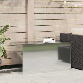 Caja de Almacenamiento Exterior Plateado 100 x 50.5 x 50 cm