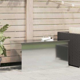 Caja de Almacenamiento Exterior Plateado 100 x 50,5 x 50 cm en Cestas para almacenaje | Comprar online en Foro24