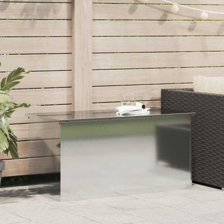 Caja de Almacenamiento Exterior Plateado 100 x 50.5 x 50 cm