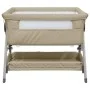Cuna con colchón tela de lino gris taupe by vidaXL, Cribs and beds for children - Ref: Foro24-10291, Price: 142,34 €, Discoun...