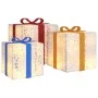 Illuminated Christmas gift boxes 3 pcs 64 warm white LEDs by vidaXL, Christmas lights - Ref: Foro24-356244, Price: 30,01 €, D...