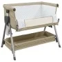 Cuna con colchón tela de lino gris taupe by vidaXL, Cribs and beds for children - Ref: Foro24-10291, Price: 142,34 €, Discoun...