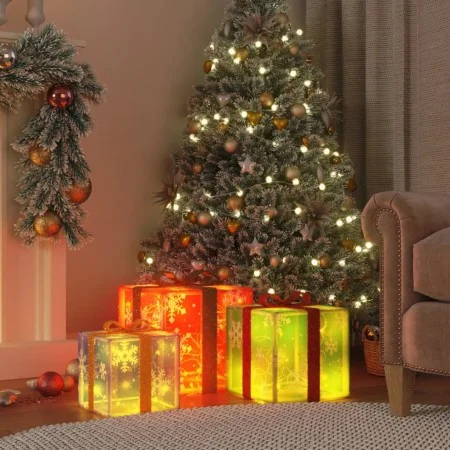 Illuminated Christmas gift boxes 3 pcs 64 warm white LEDs by vidaXL, Christmas lights - Ref: Foro24-356245, Price: 36,71 €, D...