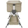 Cuna con colchón tela de lino gris taupe by vidaXL, Cribs and beds for children - Ref: Foro24-10291, Price: 142,34 €, Discoun...