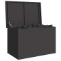 Caja de Almacenamiento Exterior Negro 80 x 50.5 x 50 cm