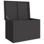 Caja de Almacenamiento Exterior Negro 80 x 50.5 x 50 cm