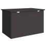 Caja de Almacenamiento Exterior Negro 80 x 50.5 x 50 cm