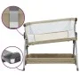 Cuna con colchón tela de lino gris taupe by vidaXL, Cribs and beds for children - Ref: Foro24-10291, Price: 142,34 €, Discoun...