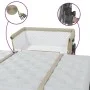 Cuna con colchón tela de lino gris taupe by vidaXL, Cribs and beds for children - Ref: Foro24-10291, Price: 142,34 €, Discoun...