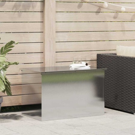Caja de Almacenamiento Exterior Plateado 80 x 50.5 x 50 cm