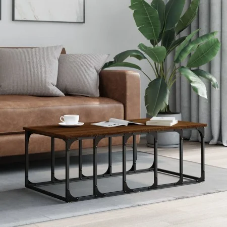 Mesa de centro madera de ingeniería marrón roble 100x50x35,5 cm de vidaXL, Mesas de centro - Ref: Foro24-833382, Precio: 34,1...