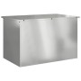 Caja de Almacenamiento Exterior Plateado 80 x 50.5 x 50 cm