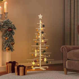 Árbol de Navidad de madera de adorno madera maciza pino 125 cm