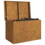 Caja de Almacenamiento Exterior Marrón 80 x 50.5 x 50 cm