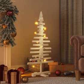 Árbol de Navidad de madera de adorno madera maciza pino 90 cm