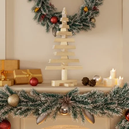 Christbaumschmuck aus Holz, massives Kiefernholz, 60 cm von vidaXL, Weihnachtsbäume - Ref: Foro24-357993, Preis: 31,45 €, Rab...