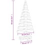 Christbaumschmuck aus Holz, massives Kiefernholz, 60 cm von vidaXL, Weihnachtsbäume - Ref: Foro24-357993, Preis: 32,15 €, Rab...