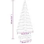 Christbaumschmuck aus Holz, massives Kiefernholz, 60 cm von vidaXL, Weihnachtsbäume - Ref: Foro24-357993, Preis: 31,45 €, Rab...