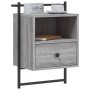 Wand-Nachttische 2 Stück grau Sonoma 40x30x61 cm von vidaXL, Nachttische - Ref: Foro24-833440, Preis: 67,40 €, Rabatt: %