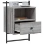 Wall-mounted bedside tables 2 units Sonoma grey 40x30x61 cm by vidaXL, Nightstands - Ref: Foro24-833440, Price: 66,86 €, Disc...
