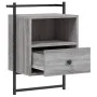Wall-mounted bedside tables 2 units Sonoma grey 40x30x61 cm by vidaXL, Nightstands - Ref: Foro24-833440, Price: 66,86 €, Disc...