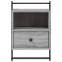 Wall-mounted bedside tables 2 units Sonoma grey 40x30x61 cm by vidaXL, Nightstands - Ref: Foro24-833440, Price: 66,86 €, Disc...