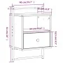 Wall-mounted bedside tables 2 units Sonoma grey 40x30x61 cm by vidaXL, Nightstands - Ref: Foro24-833440, Price: 66,86 €, Disc...