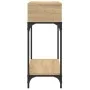 Sonoma oak engineered wood console table 100x30.5x75 cm by vidaXL, Side tables - Ref: Foro24-833389, Price: 54,32 €, Discount: %