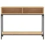 Sonoma oak engineered wood console table 100x30.5x75 cm by vidaXL, Side tables - Ref: Foro24-833389, Price: 54,32 €, Discount: %