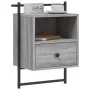 Mesita de noche de pared gris Sonoma 40x30x61 cm de vidaXL, Mesitas de noche - Ref: Foro24-833439, Precio: 41,84 €, Descuento: %