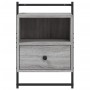 Mesita de noche de pared gris Sonoma 40x30x61 cm de vidaXL, Mesitas de noche - Ref: Foro24-833439, Precio: 46,92 €, Descuento: %