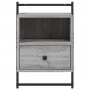 Mesita de noche de pared gris Sonoma 40x30x61 cm de vidaXL, Mesitas de noche - Ref: Foro24-833439, Precio: 41,84 €, Descuento: %