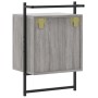 Mesita de noche de pared gris Sonoma 40x30x61 cm de vidaXL, Mesitas de noche - Ref: Foro24-833439, Precio: 46,92 €, Descuento: %
