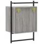 Mesita de noche de pared gris Sonoma 40x30x61 cm de vidaXL, Mesitas de noche - Ref: Foro24-833439, Precio: 41,84 €, Descuento: %