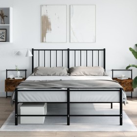 Wall bedside tables 2 units smoked oak 35x30x51 cm by vidaXL, Nightstands - Ref: Foro24-833448, Price: 48,10 €, Discount: %