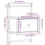 Wall bedside tables 2 units smoked oak 35x30x51 cm by vidaXL, Nightstands - Ref: Foro24-833448, Price: 47,30 €, Discount: %