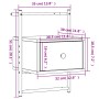 Wand-Nachttische 2 Einheiten, geräucherte Eiche, 35 x 30 x 51 cm von vidaXL, Nachttische - Ref: Foro24-833448, Preis: 48,10 €...