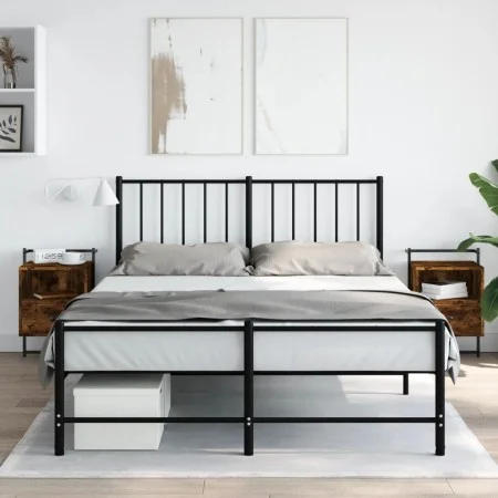 Mesitas de noche de pared 2 unidades roble ahumado 40x30x61 cm de vidaXL, Mesitas de noche - Ref: Foro24-833438, Precio: 49,9...