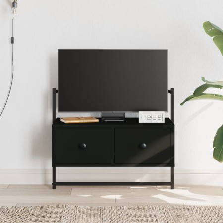 Schwarzer TV-Wandschrank aus Holzwerkstoff, 60,5 x 30 x 51 cm von vidaXL, TV-Möbel - Ref: Foro24-833453, Preis: 30,02 €, Raba...