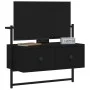 Black engineered wood wall TV cabinet 60.5x30x51 cm by vidaXL, TV Furniture - Ref: Foro24-833453, Price: 29,77 €, Discount: %
